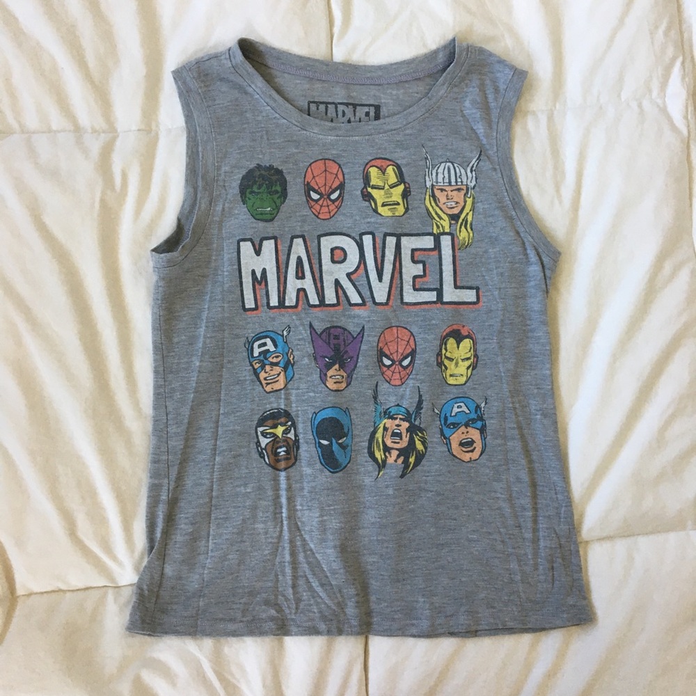 Marvel Superheroes Juniors Muscle Tee Tank